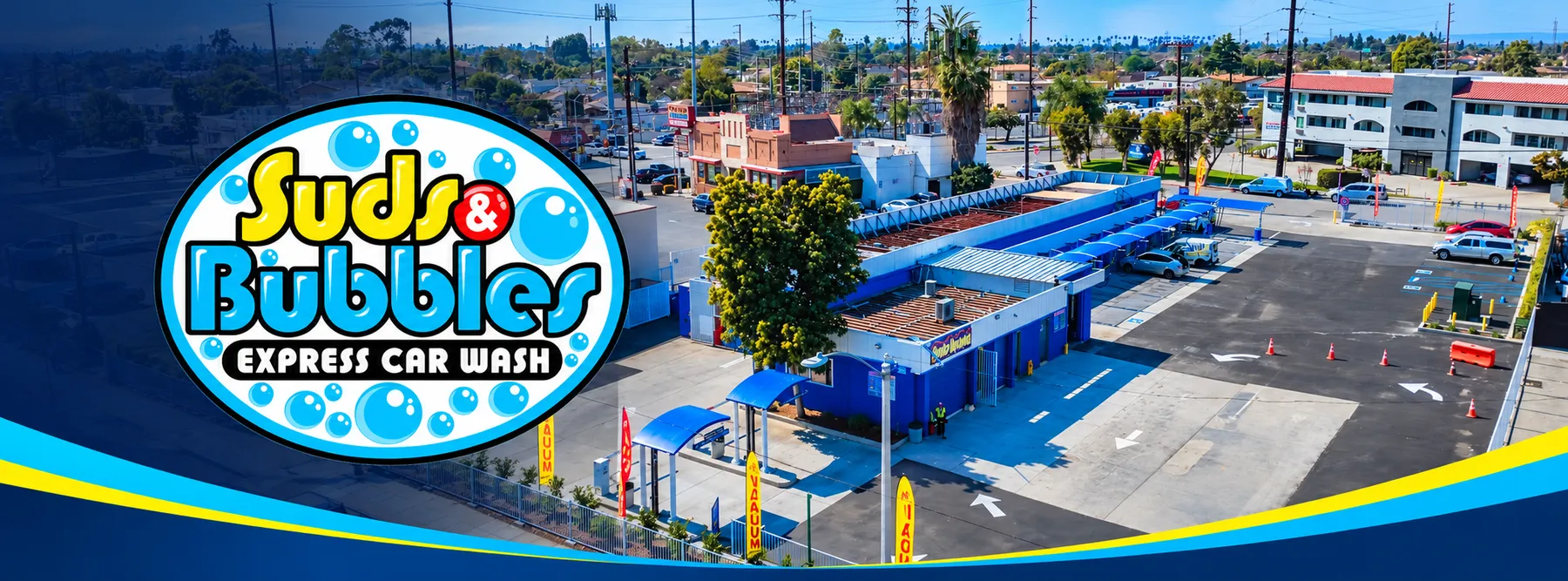 Suds & Bubbles Express Car Wash on Rosemead Blvd in Pico Rivera